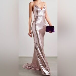 ALEX PERRY Pink Sequin Gown Size 8UK / 4US